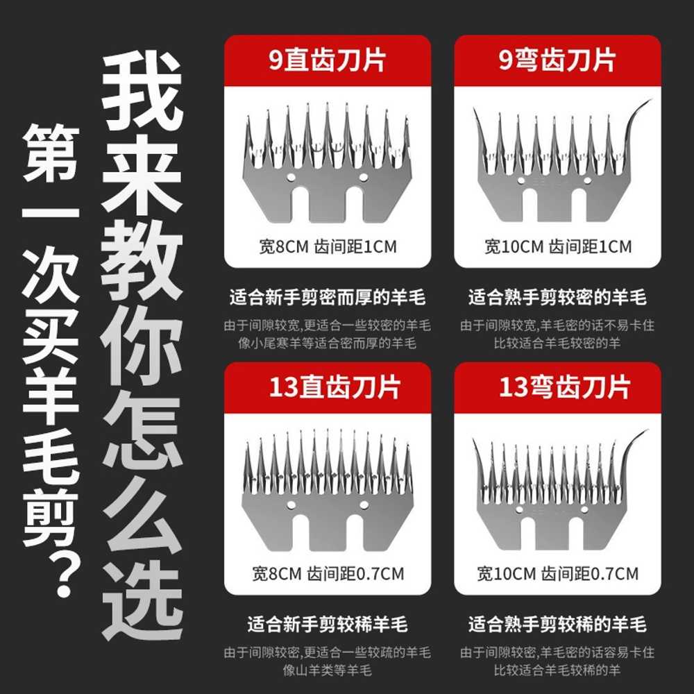 충전식 바리깡 양 염소 말 대형견 털 이발 가위 산업용 단일 - 상세 이미지 5