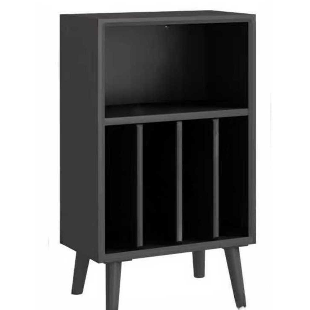LP 보관함 턴테이블선반 진열 수납장 장식 캐비닛 우드 40x48x83cm - 상품 이미지