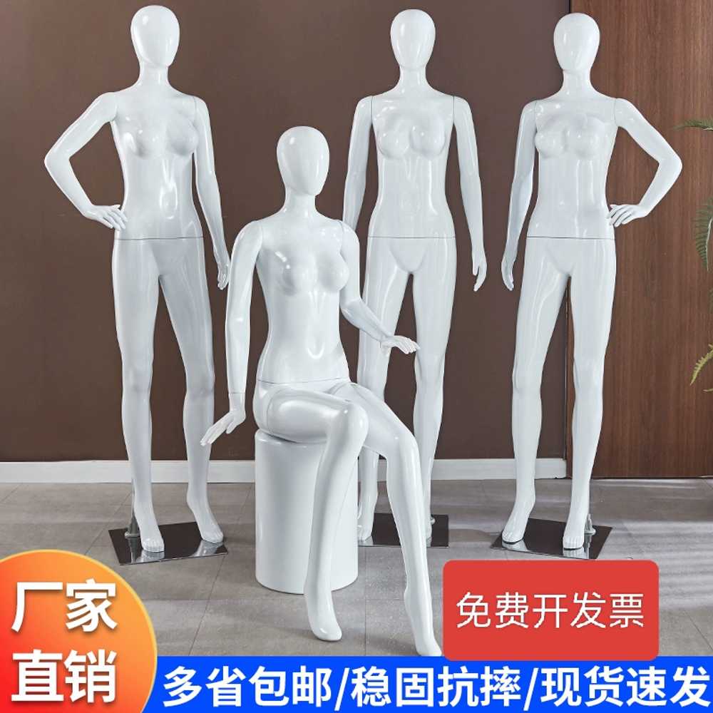 전신마네킹 업소용 여자 의류매장 쇼핑몰 스포츠 포즈 반신 - 상세 이미지 4