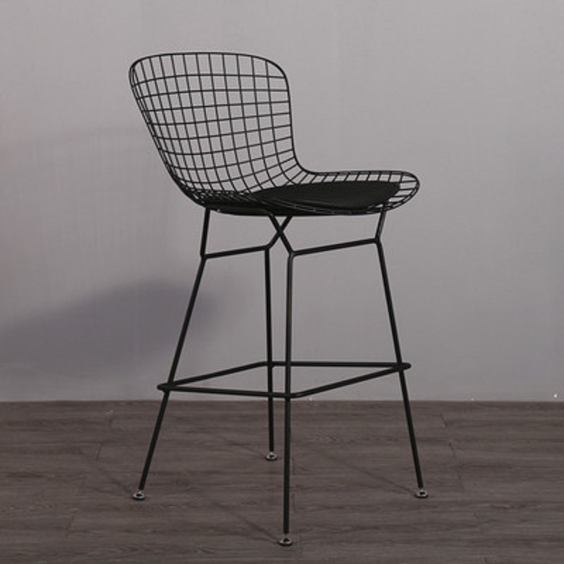 아일랜드 철제 바체어 스틸메쉬 식탁 홈바 카페 의자 60cm - 상세 이미지 3