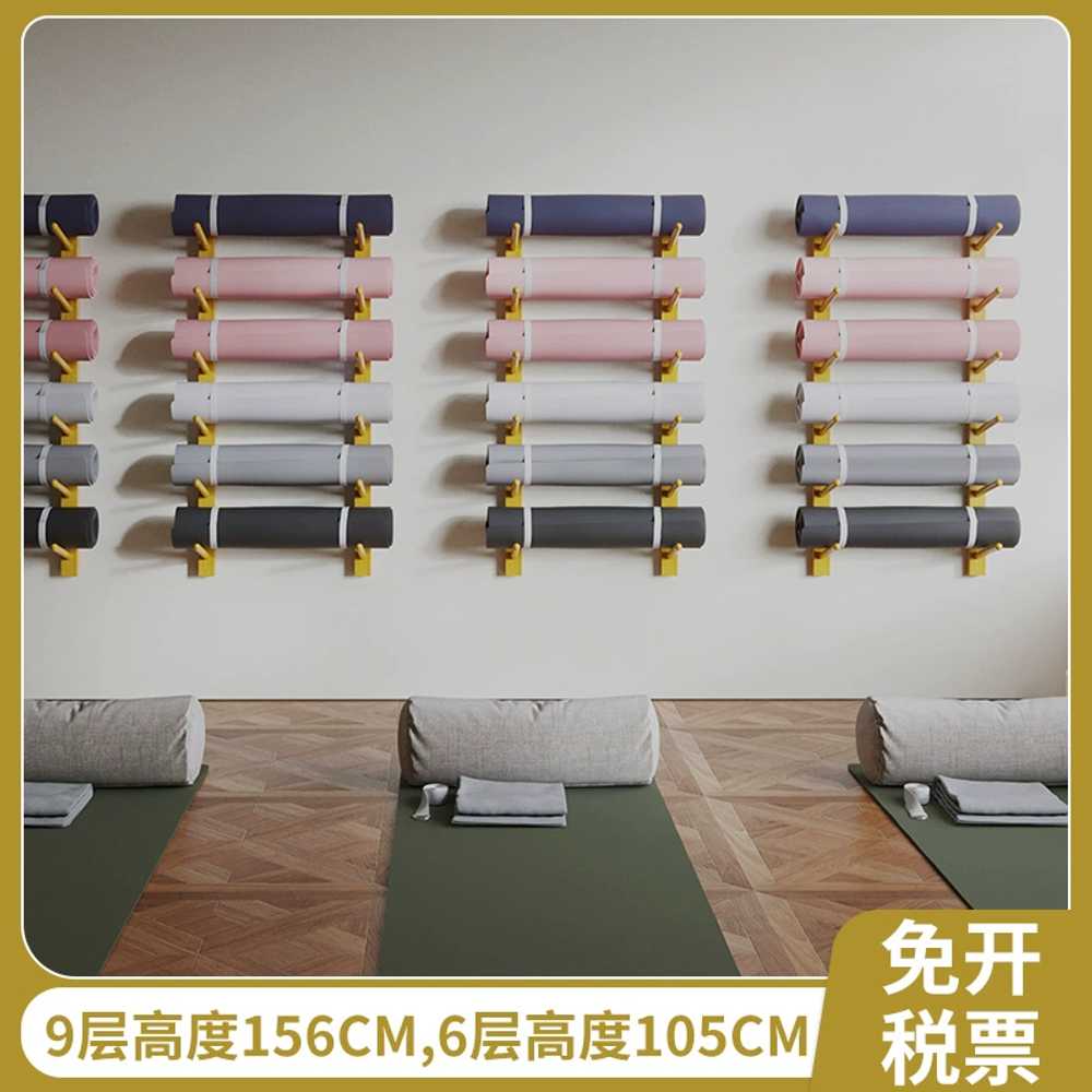 요가 매트 수납 선반 9겹 벽걸이 정리함 체육관 문화센터 - 상세 이미지 5