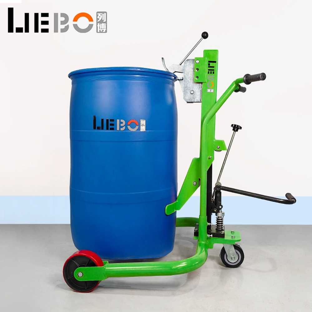 유압 드럼리프트 철제 드럼통 오일통 옮기기 운반기 350KG 25CM - 상세 이미지 4
