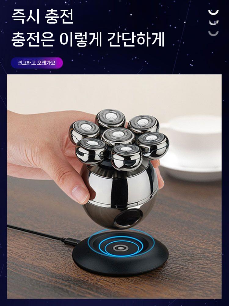 바리깡 이발기 민머리 면도기 대머리 삭발 전동 휴대용 기본 세트 - 상세 이미지 4