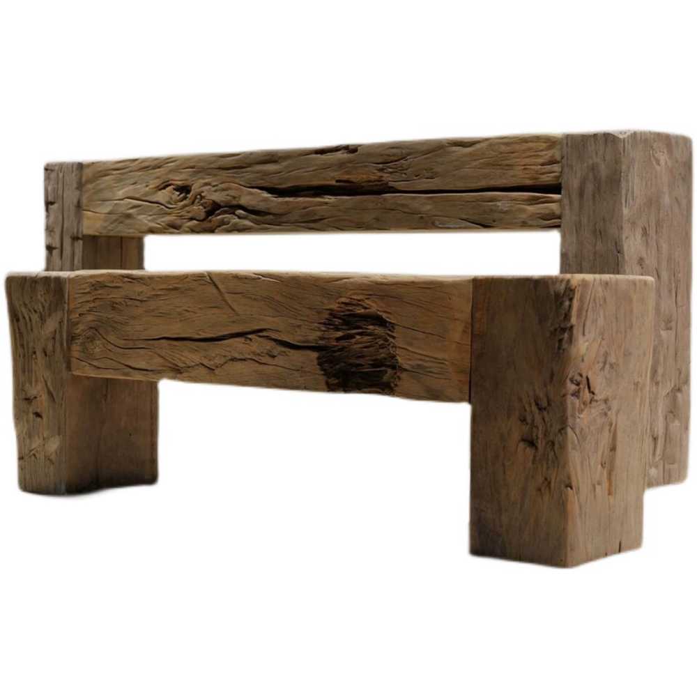 통나무벤치 실내 테라스 디자인 웨이팅 스툴 단단한 200x40x40cm - 상품 이미지