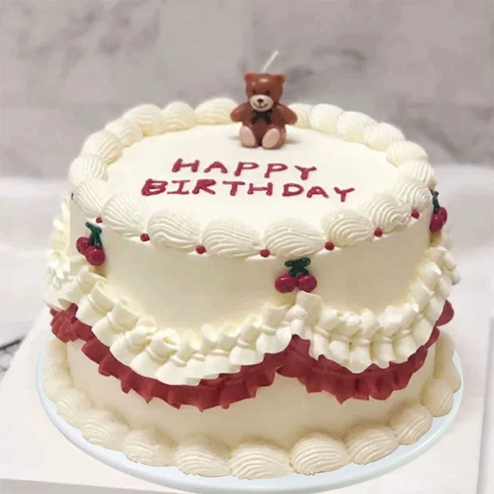 생일케이크모형 셀프 웨딩 촬영 포토존 소품 가짜 A(6인치 디자인 사진 참조) - 상세 이미지 4