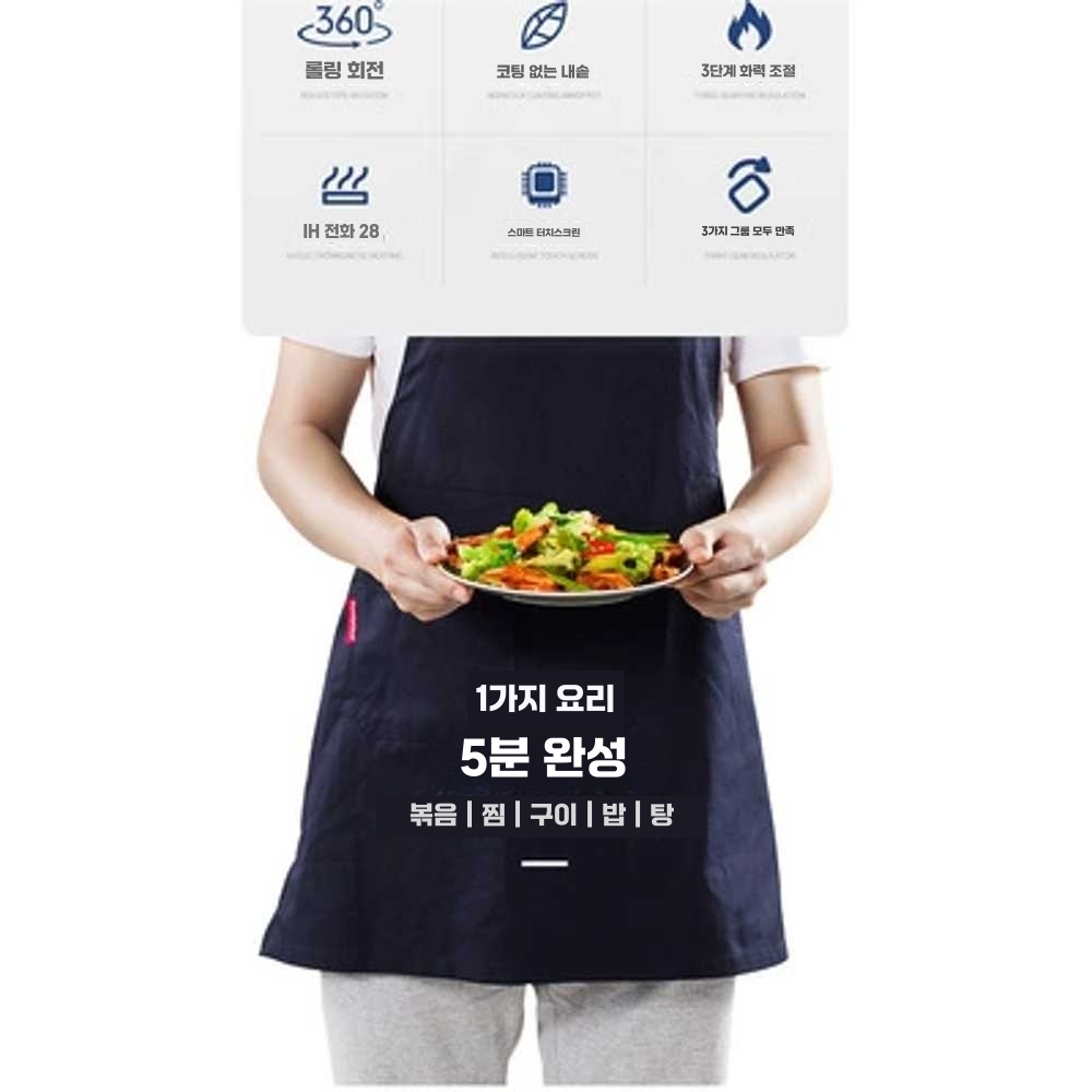 자동볶음기 다기능 자동웍 회전 기계 영업용 닭갈비 (220V) CM800모델(사진참고) - 상세 이미지 4