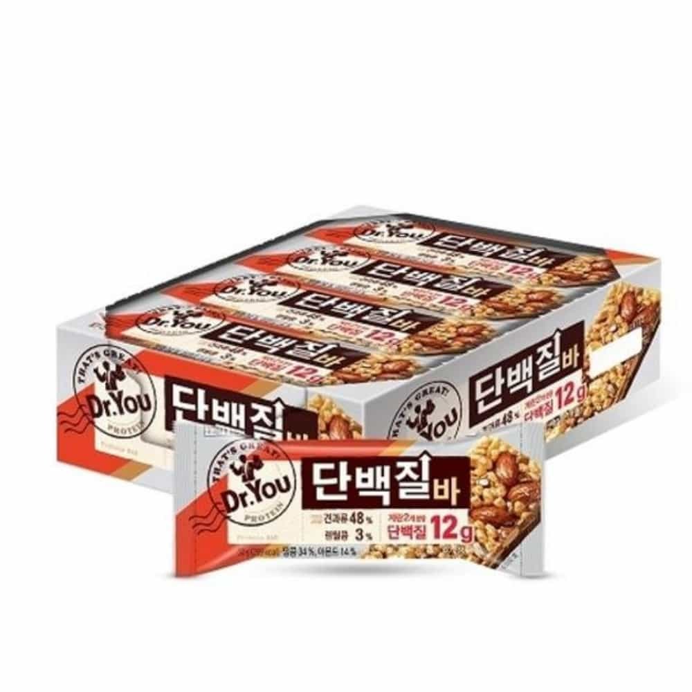 닥터유 단백질바 50g 12개 프로틴간식 단백질간식 견과류바 - 상품 이미지