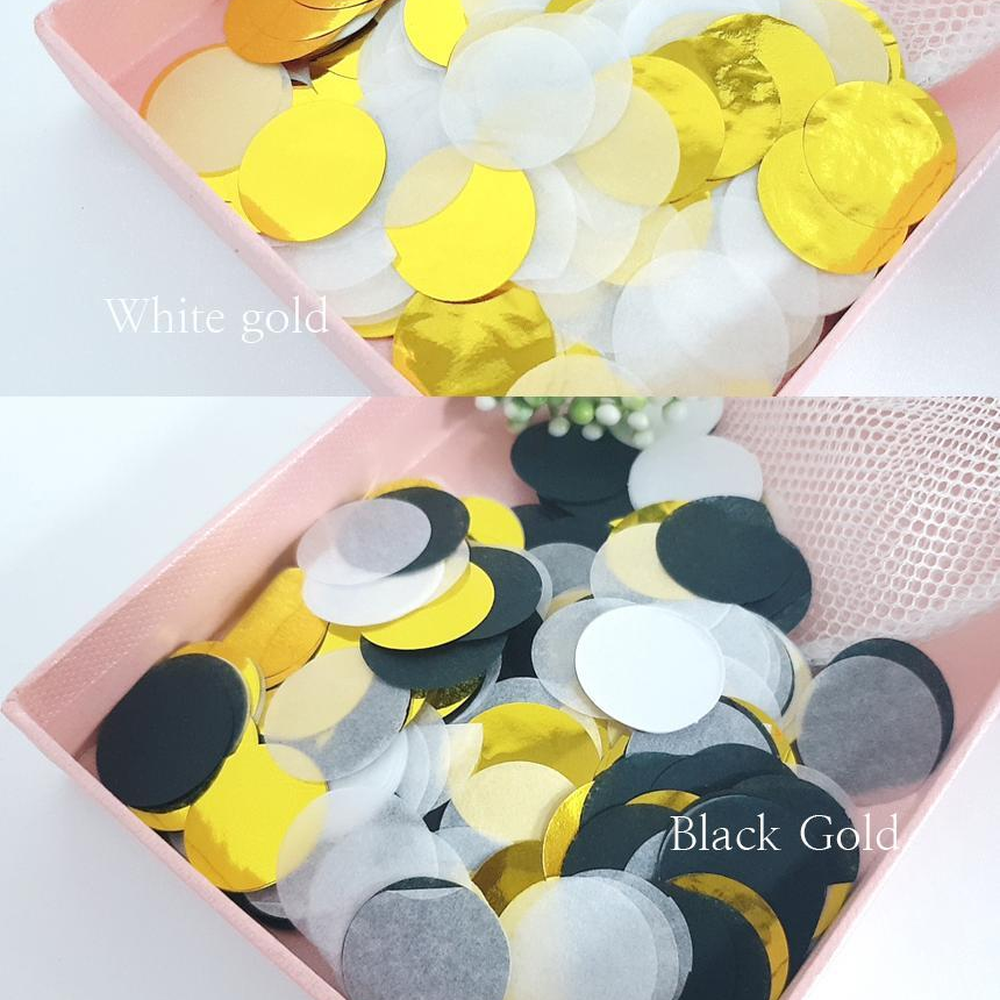 동그라미꽃가루이벤트준비풍선장식 은박파티용품 원형메탈파티데코컨페티 30g 3색 - 상세 이미지 2