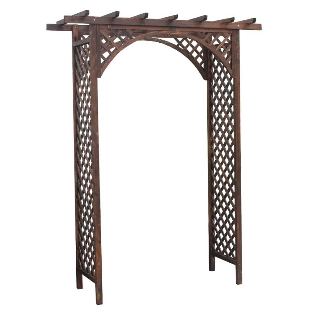 정원 방부목 아치 원목 울타리 지지대 입구 게이트 (A형) 100cm - 상세 이미지 5