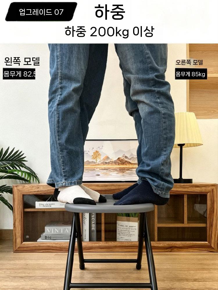 좌욕의자 접이식 화장실 스툴 노인용 좌훈의자 간이체어 화이트 좌욕의자 - 상세 이미지 4