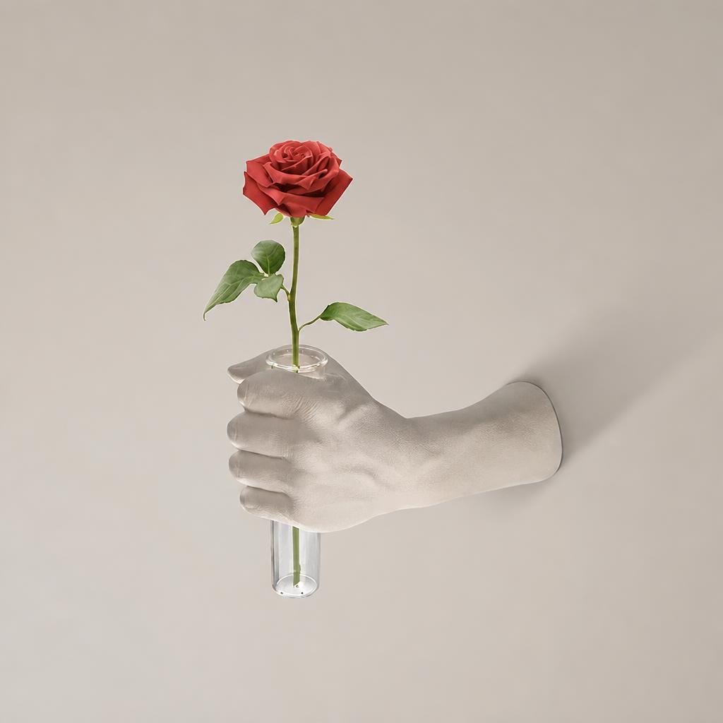 벽걸이 손모양 화병 인테리어 오브제 장식 기본형 - 상품 이미지