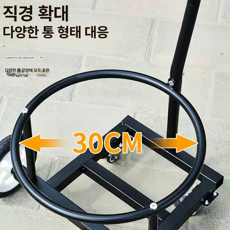 농업용 운반카트 3륜 버킷 손수레 농작물 수확 농장용 옵시디언 15CM 바퀴 브레이크 포함 이미지 6