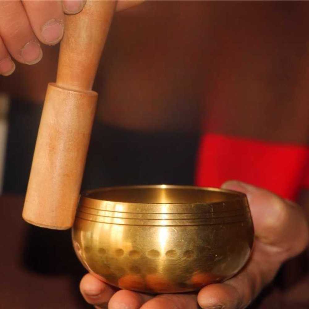네팔 싱잉볼 수제 명상 그릇 사운드 테라피 요가 종 직경8cm - 상품 이미지