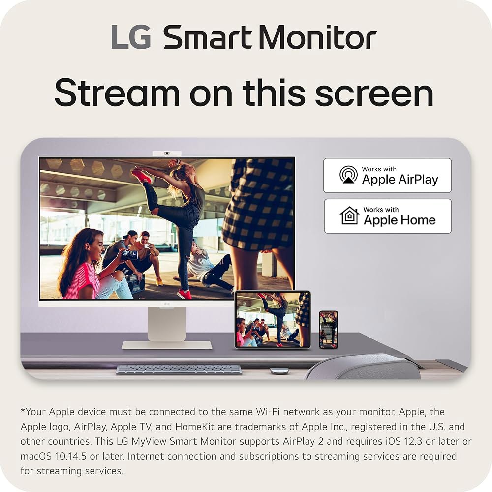LG 32SR85U-W 스마트 모니터 32인치 4K UHD(3840x2160), IPS 디스플레이, webOS 23, USB 타입-C 90W PD, 내장 FHD 웹캠 및 스피커, - 상세 이미지 3