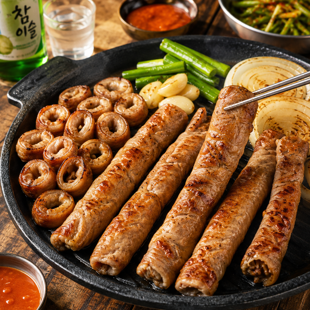참도깨비 부산 깡통야시장 초벌 통막창500g 캠핑 에어프라이어 캠핑 막창 곱창 - 상세 이미지 3