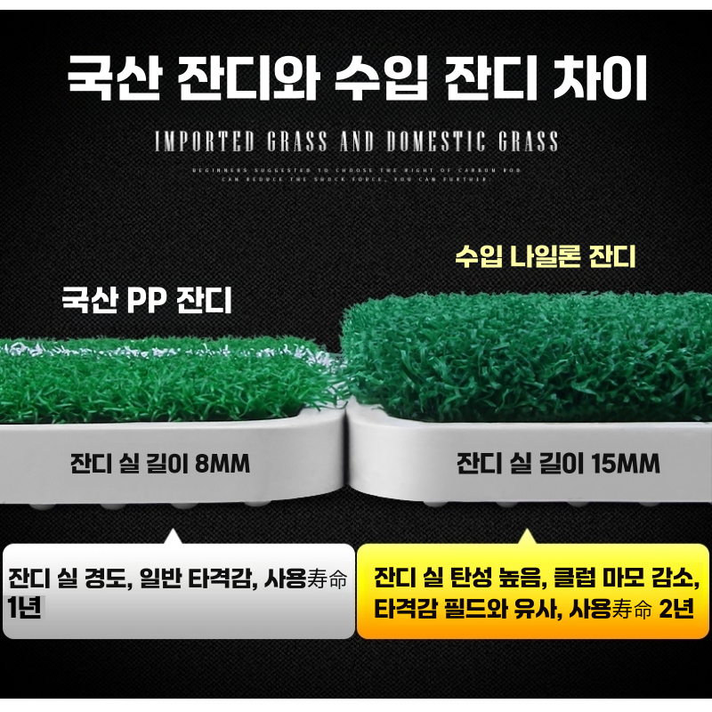 골프 스윙 연습기 똑딱이 드라이브 아이언 매트 패드 골프 스윙 연습기 - 상세 이미지 4