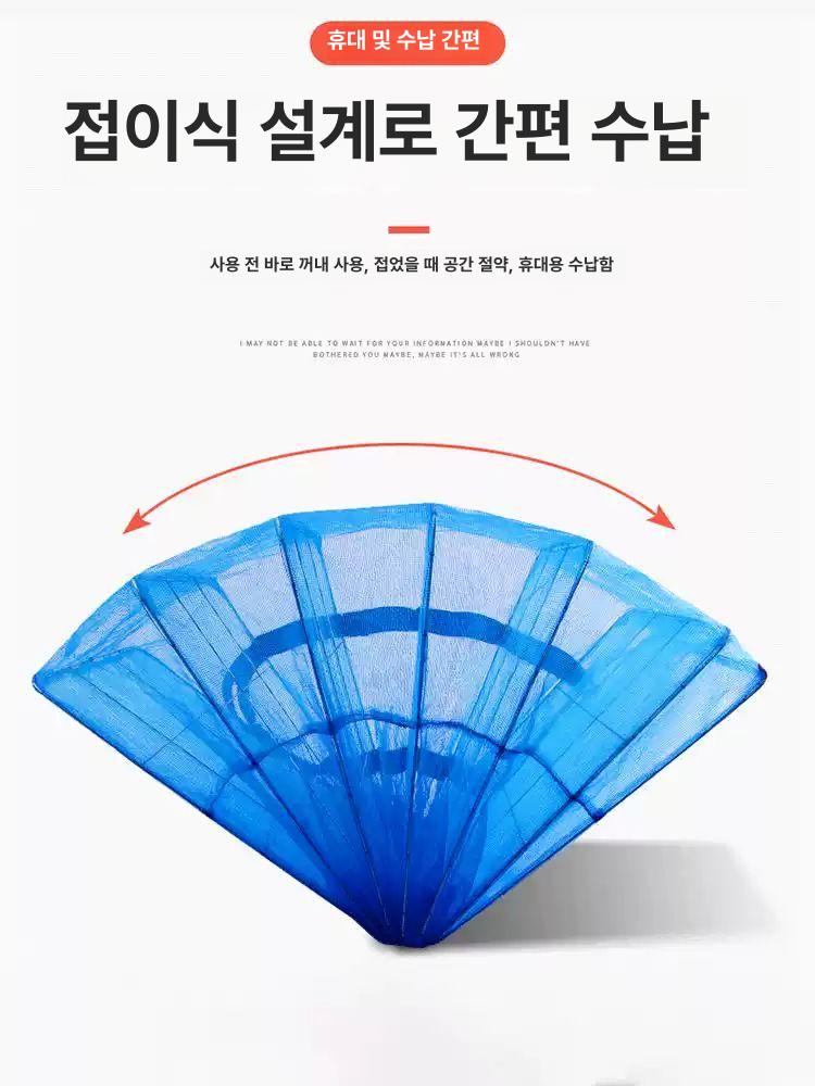 다단 건조망 걸이형 메쉬 고추 야채 생선 건조 지퍼형 대형물건용 3 십자 50x50x65 cm - 상세 이미지 5
