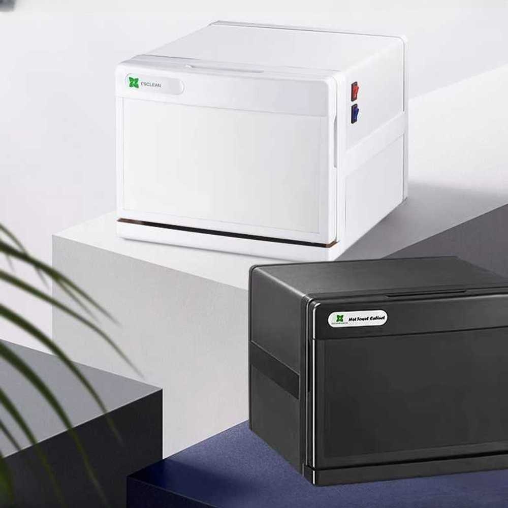수건 살균 워머 타올 스팀기 온장고 에스테틱 왁싱 그레이+화이트/8L+UV - 상품 이미지