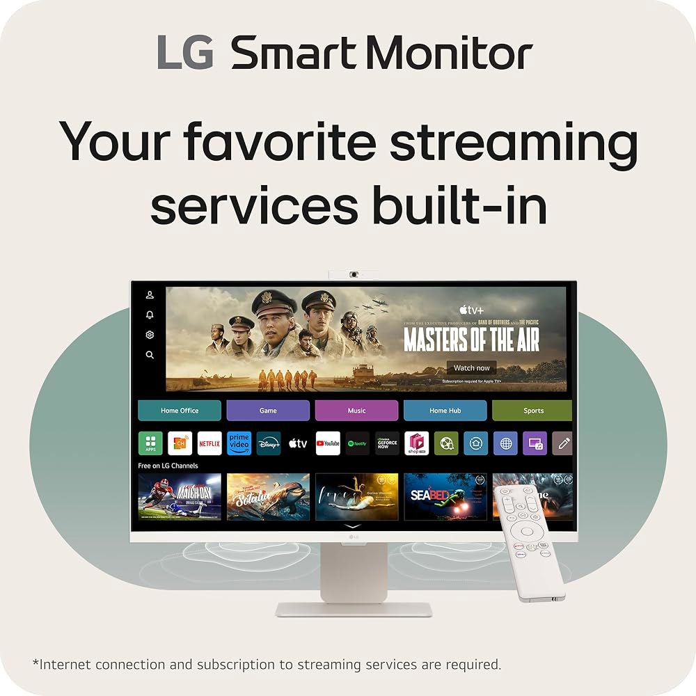 LG 32SR85U-W 스마트 모니터 32인치 4K UHD(3840x2160), IPS 디스플레이, webOS 23, USB 타입-C 90W PD, 내장 FHD 웹캠 및 스피커, - 상세 이미지 2