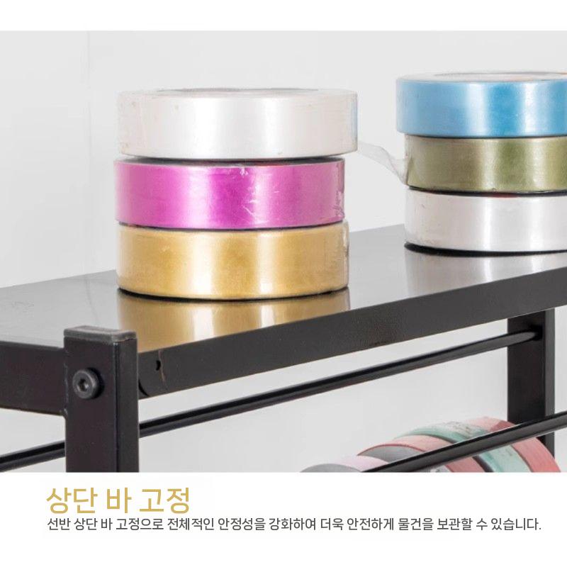 포장지 걸이대 정리대 거치대 공방 걸이 원단 스탠드 150x67x32cm 18단 중간 - 상세 이미지 4