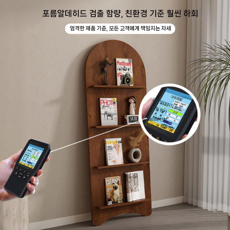 팜플렛 거치대 브로셔 전시대 카탈로그 꽂이 3단 진열대 160x60cm 블랙 아치형 - 상세 이미지 5