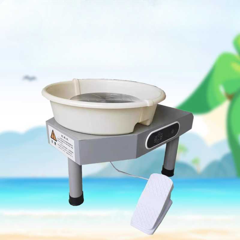 전기 도자기 물레 회전판 공방 공예 도예 돌림판 진흙 250W 그레이 - 상품 이미지