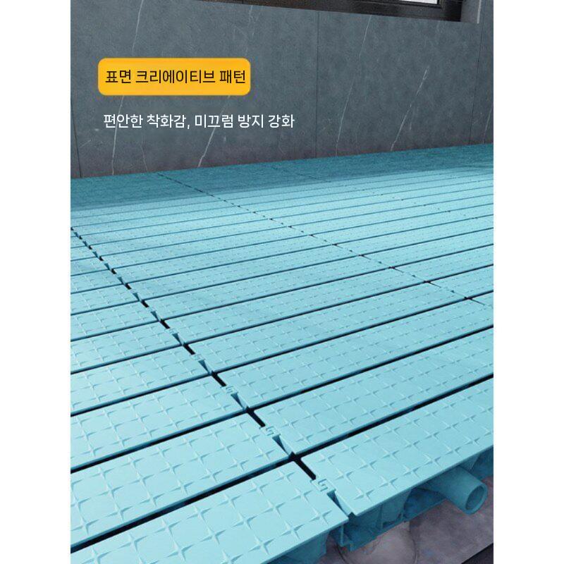 화장실 발판 발매트 욕실 미끄럼방지 논슬립 발받침 6cm 회색 - 상세 이미지 5