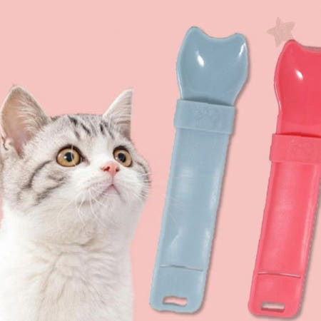 고양이 간식 츄르짜개 급여 보조도구 반려묘 영양제 스푼 캣맘 필수 용품 편리한