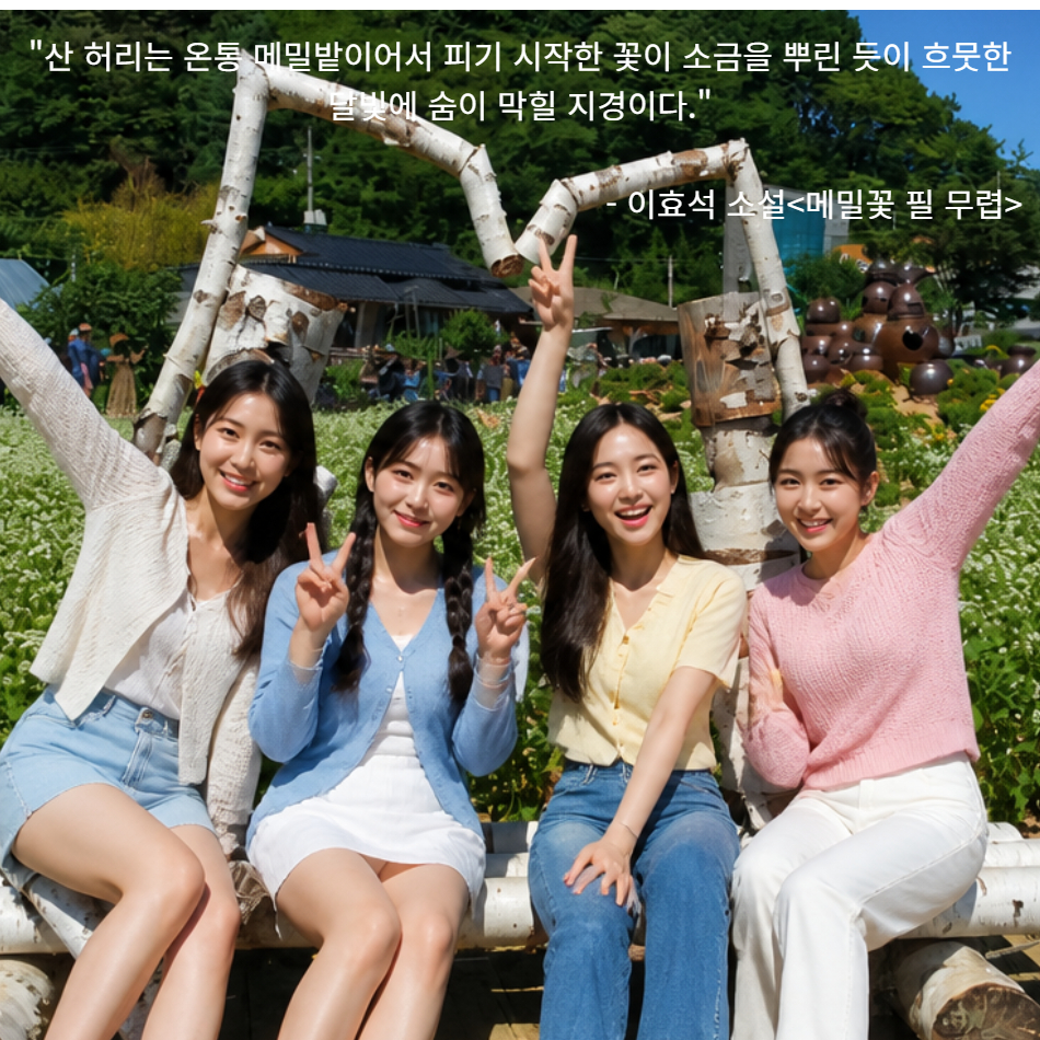 [울산출발버스여행] 가을 봉평메밀꽃밭과 대관령양때목장 삼척해상케이블카 - 상세 이미지 3