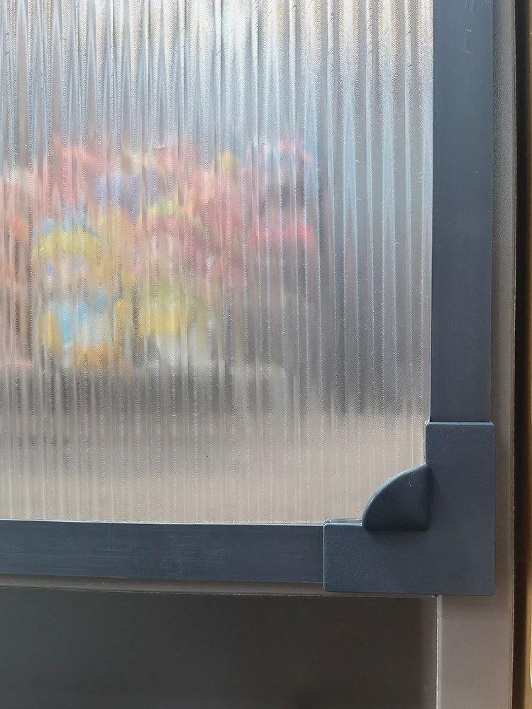 책장 가리개 자석 커튼 수납장 가림막 선반 반투명 화이트 프레임 50x50cm - 상세 이미지 4