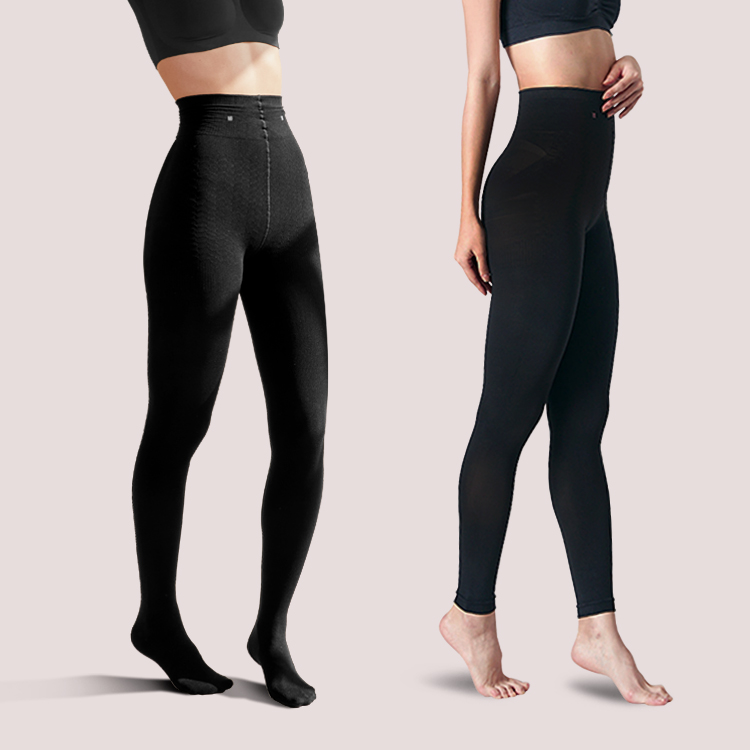 더커버드 종아리 붓기 복부 압박 스타킹 타이즈 -커버링 무발 - 상품 이미지