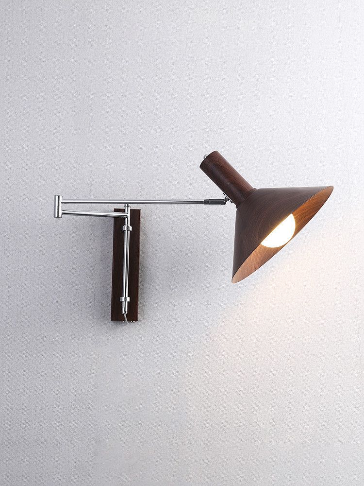 철제 벽등 관절벽등 램프 거실 벽조명 인테리어 실내 레드 25x26CM 삼색 디밍 이미지 6