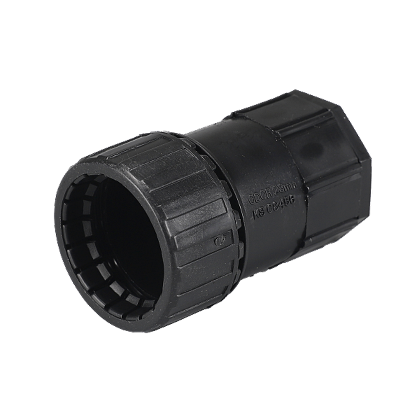 CD 파이프 콘넥타 전선관 전기공사 배관 박스 연결 커넥터 28mm 흑색 1봉 10개 - 상세 이미지 2