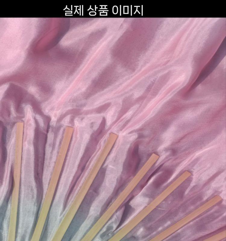 한국무용 부채 전통 실크 너슬부채 공연 연습 무용소품 30cm 이미지 7