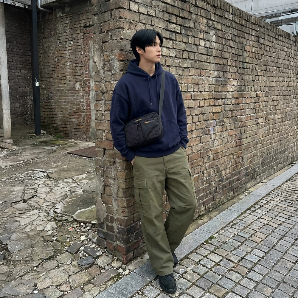 벤쿠쿠 크로스백 경량 테크웨어 메신저백 남자 데일리 가방 290g - 상세 이미지 5