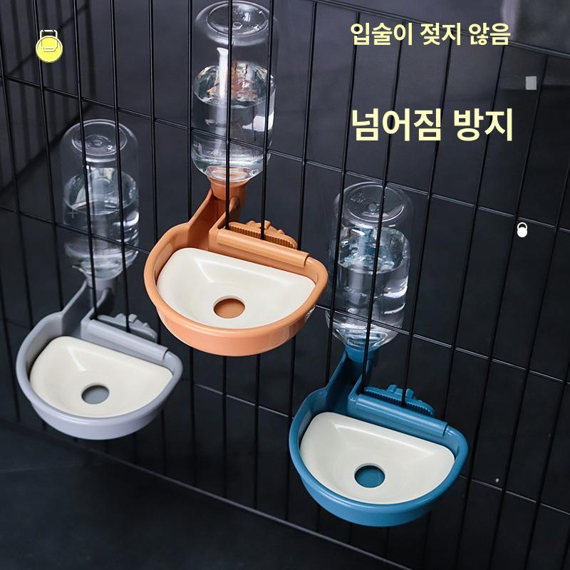 반려동물 자동 급수기 급식기 고양이 강아지 토끼 용 그레이 480ml - 상세 이미지 2