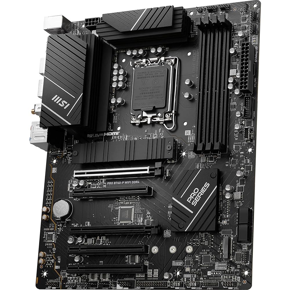 MSI PRO B760-P WiFi DDR4 Pro 시리즈 마더보드 - 12세대/13세대/14세대 인텔 프로세서, LGA 1700, DDR4, PCIe 4.0, M.2, 2.5Gb - 상세 이미지 3