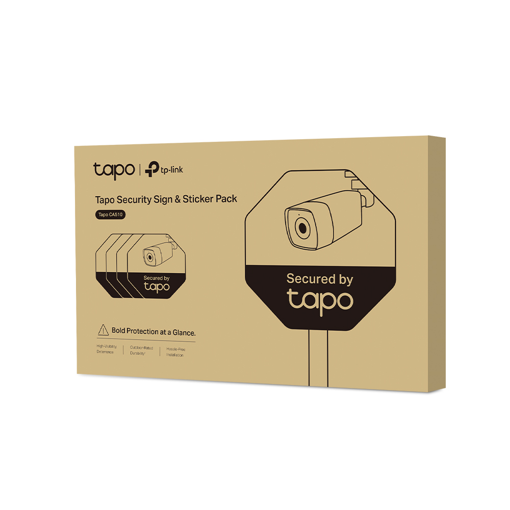 Tapo CA510 CCTV 보안표지판 보안 스티커 팩 전원주택 개인주택 CCTV 야외 표지판 이미지 7
