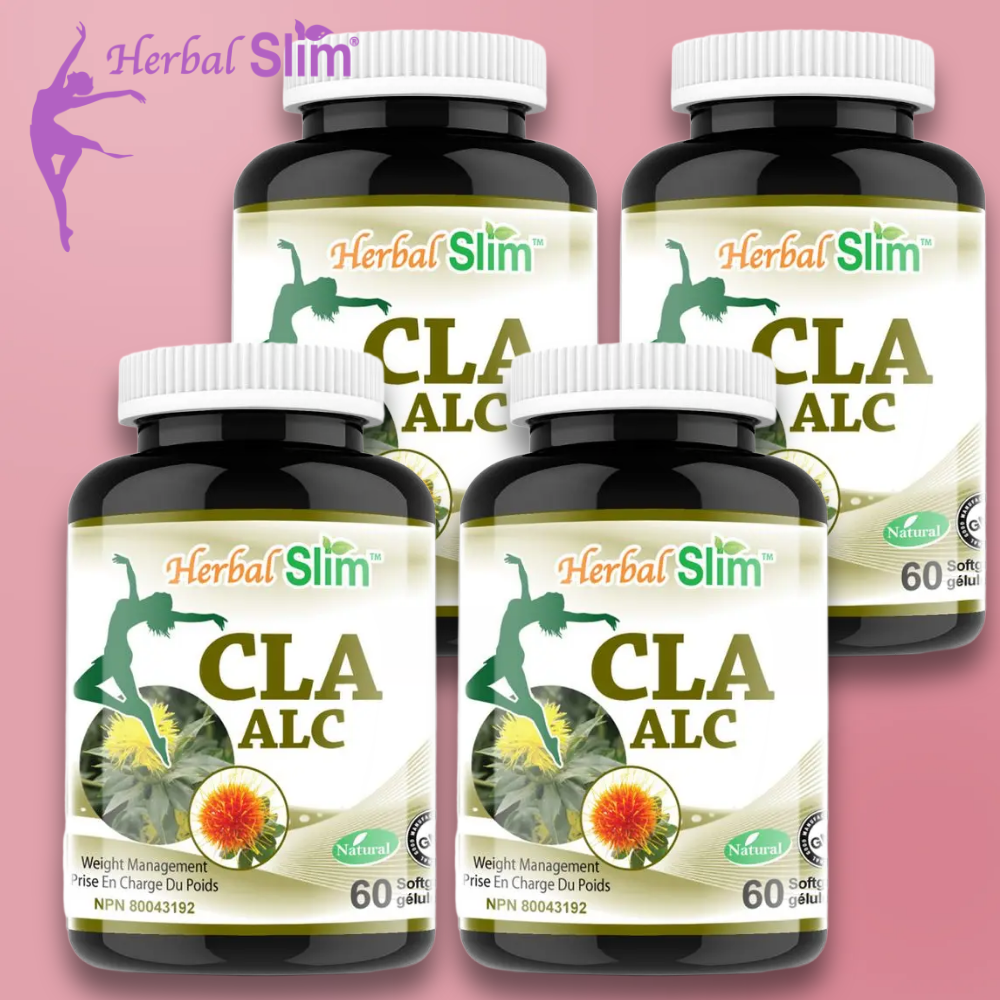 (4팩세트) 캐나다 허벌슬림 공액리놀레산 천연 CLA 1000mg 60소프트젤 (2개월분) - 상품 이미지