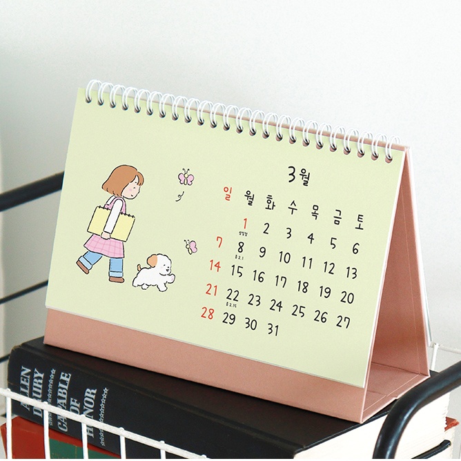 2027년 미니 탁상 달력 27년 귀여운 일러스트 데스크 캘린더 이미지 8