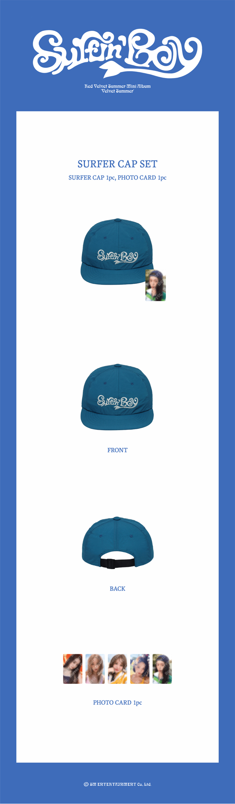 Red Velvet Surfer Cap Set — RED VELVET