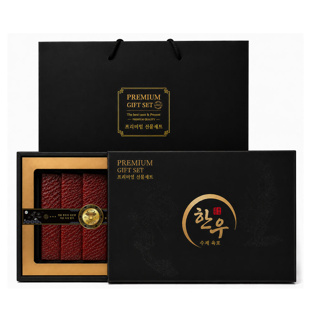 1++ (9)등급 명품한우육포 선물세트 300g