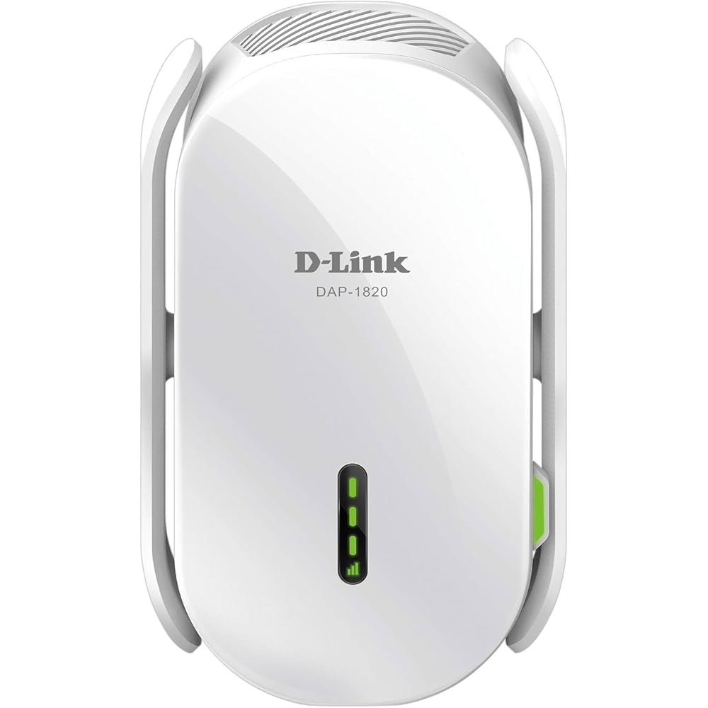 D-Link WiFi 범위 확장기, AC2000 메시 플러그 인 월 신호 부스터, 최대 2600평방피트까지 커버 스마트 홈용 듀얼 밴드 무선 중계기 액세스 포인트(DAP-1820- - 상품 이미지
