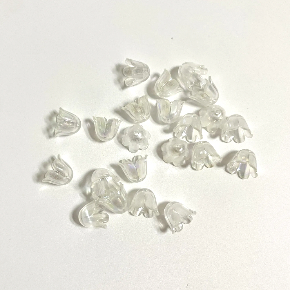 투명 은방울꽃 비즈 공예 식물 화분 끈갈피 만들기 diy 재료 키링 팔찌 악세사리 부자재 - 상세 이미지 4