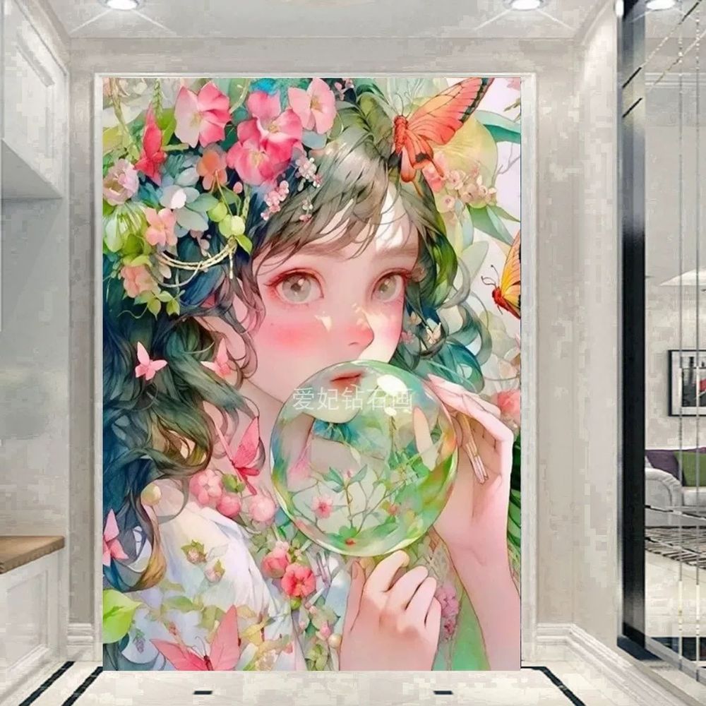 사각비즈 보석십자수 전체부착 DIY키트 기본형 - 상세 이미지 2