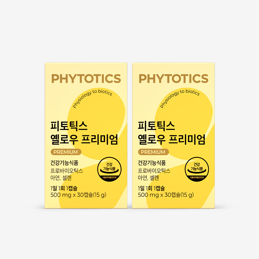 피토틱스 옐로우 프리미엄 여성 질 유래 유산균 30캡슐, 2개 - 상품 이미지