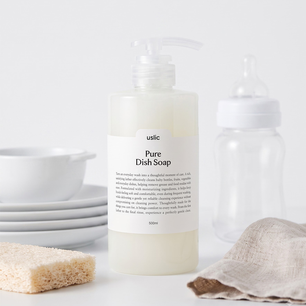 어슬릭 EWG 그린등급 무향 주방세제 아기 젖병 과일 세척 500ml - 상세 이미지 2