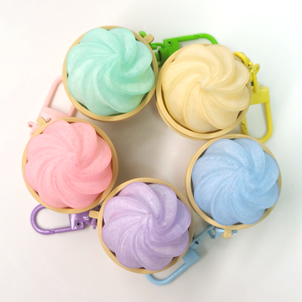 소프트콘 키캡 클리커 키링 5color / 여름 귀여운 아이스크림 키캡 클리커 키링 선물 - 상세 이미지 2