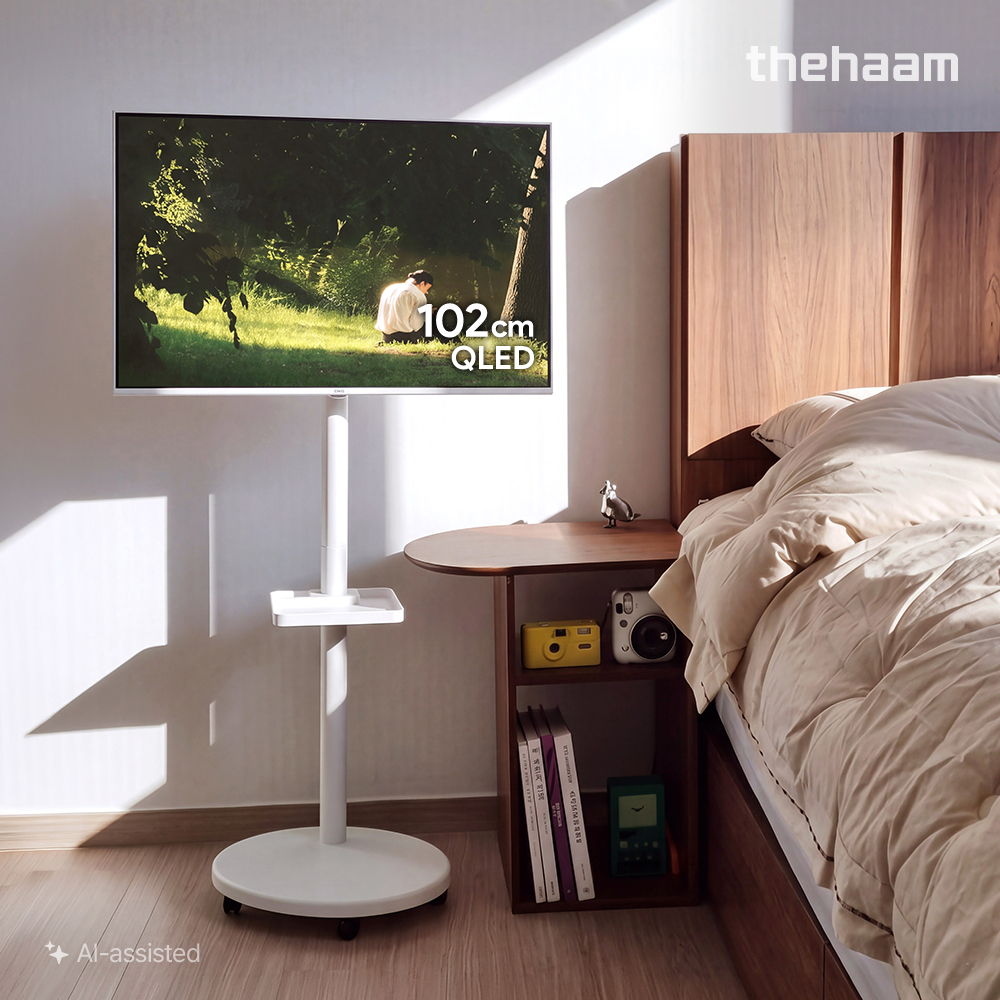 더함 삼탠바이미 스마트 QLED 102cm(40인치), 라이트, 이동식 스탠드 상품 이미지