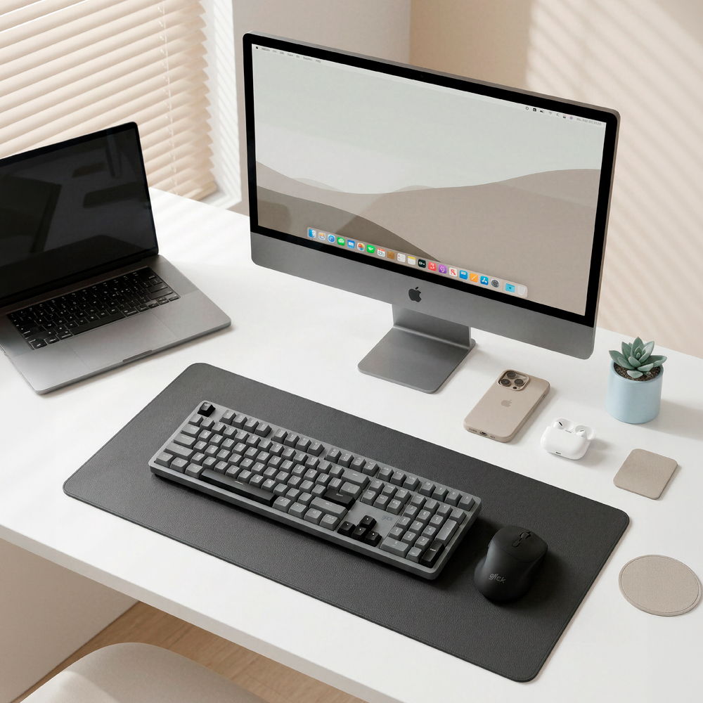 지클릭커 DEEPSEA M DSWK108 RGB 풀윤활 저소음 방수 무선 블루투스 키보드 문스톤그레이 이미지 8